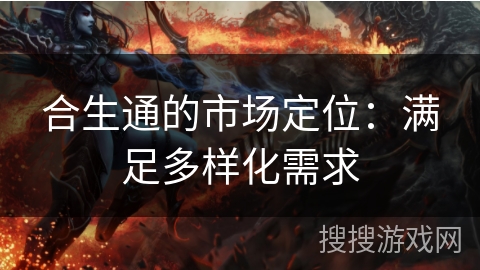 合生通的市场定位：满足多样化需求