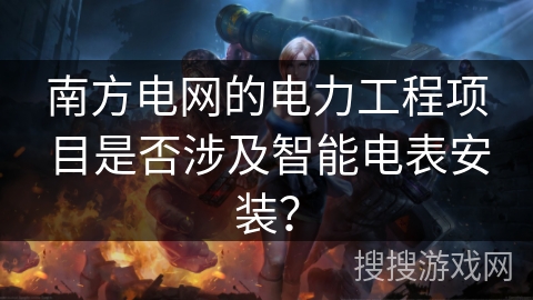 南方电网的电力工程项目是否涉及智能电表安装？