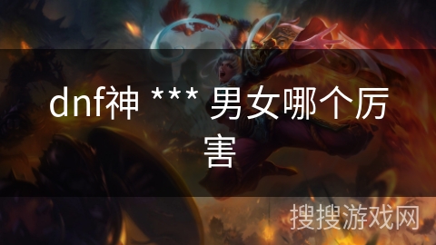dnf神 *** 男女哪个厉害