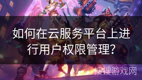 如何在云服务平台上进行用户权限管理？