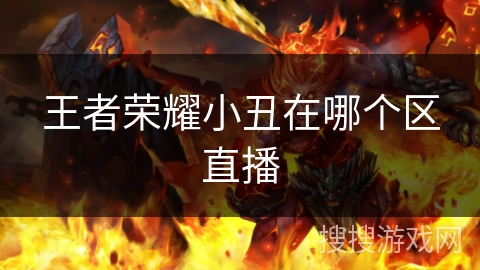王者荣耀小丑在哪个区直播