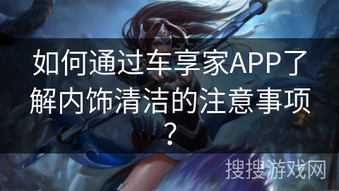 如何通过车享家APP了解内饰清洁的注意事项？