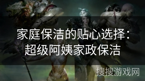 家庭保洁的贴心选择：超级阿姨家政保洁