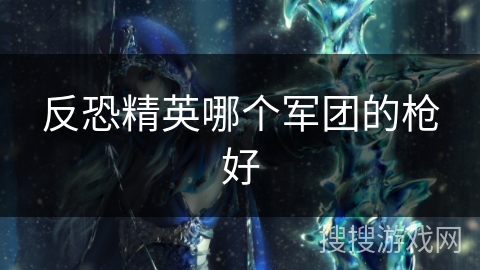 反恐精英哪个军团的枪好