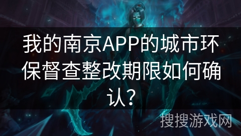 我的南京APP的城市环保督查整改期限如何确认？