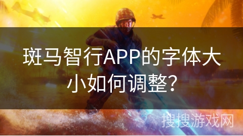 斑马智行APP的字体大小如何调整？