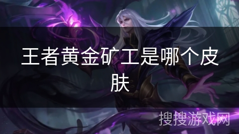 王者黄金矿工是哪个皮肤