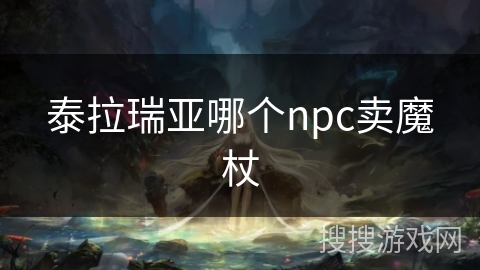 泰拉瑞亚哪个npc卖魔杖