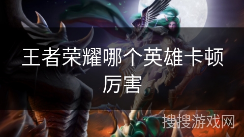 王者荣耀哪个英雄卡顿厉害