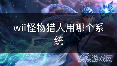 wii怪物猎人用哪个系统