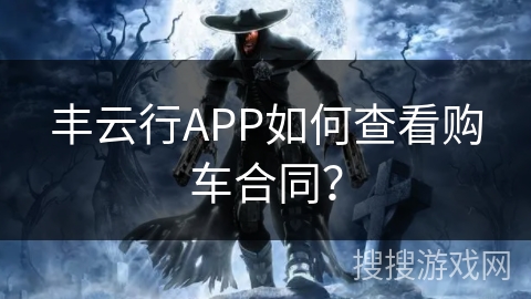 丰云行APP如何查看购车合同？