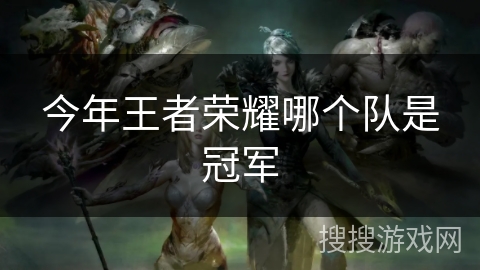 今年王者荣耀哪个队是冠军