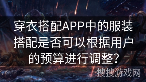 穿衣搭配APP中的服装搭配是否可以根据用户的预算进行调整？