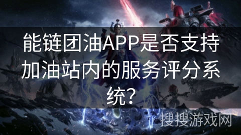 能链团油APP是否支持加油站内的服务评分系统？