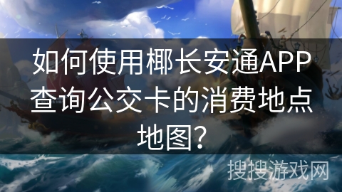 如何使用椰长安通APP查询公交卡的消费地点地图？