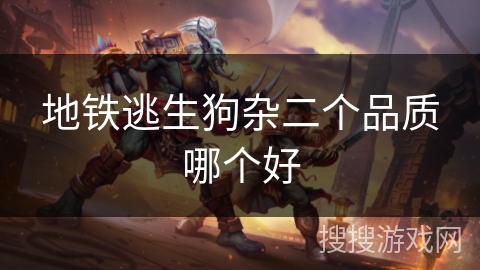 地铁逃生狗杂二个品质哪个好