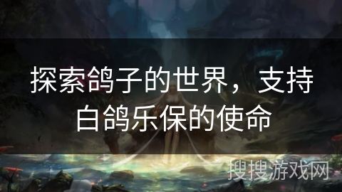 探索鸽子的世界，支持白鸽乐保的使命