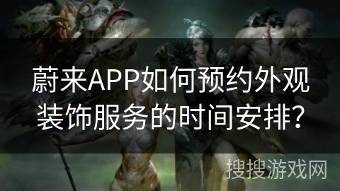 蔚来APP如何预约外观装饰服务的时间安排？