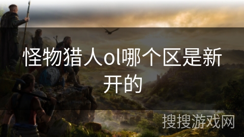 怪物猎人ol哪个区是新开的