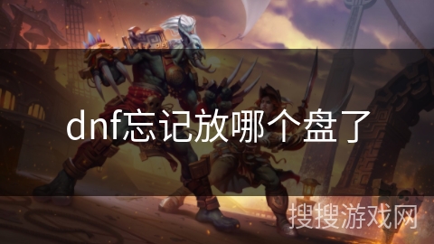 dnf忘记放哪个盘了 dnf忘记放哪个盘了