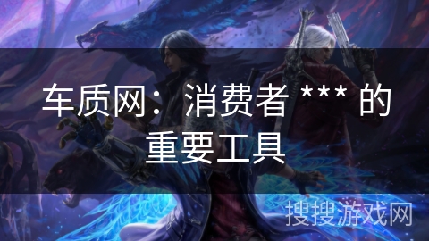 车质网：消费者 *** 的重要工具