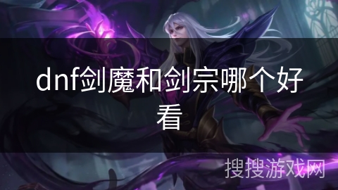dnf剑魔和剑宗哪个好看