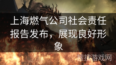 上海燃气公司社会责任报告发布，展现良好形象