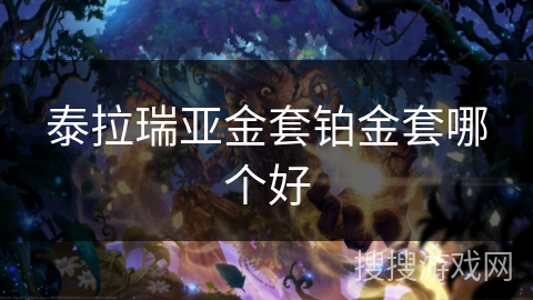 泰拉瑞亚金套铂金套哪个好