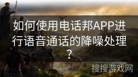 如何使用电话邦APP进行语音通话的降噪处理？