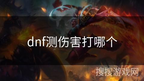 dnf测伤害打哪个