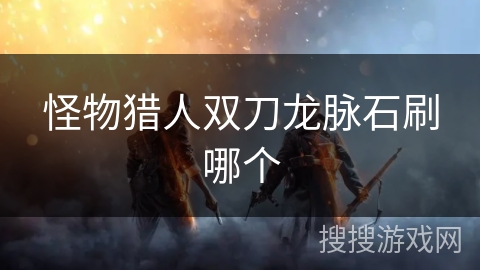 怪物猎人双刀龙脉石刷哪个