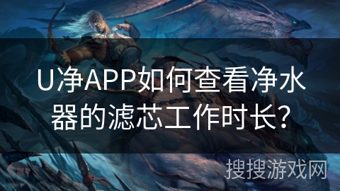 U净APP如何查看净水器的滤芯工作时长？