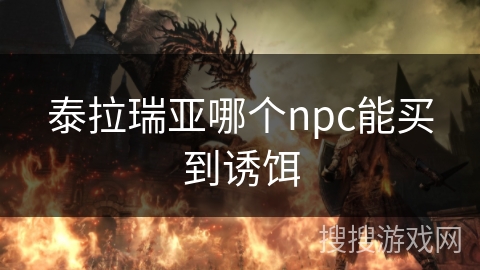 泰拉瑞亚哪个npc能买到诱饵