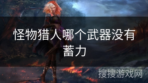 怪物猎人哪个武器没有蓄力