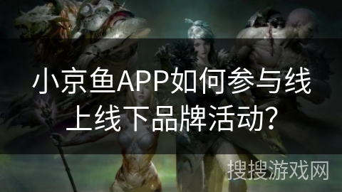 小京鱼APP如何参与线上线下品牌活动？