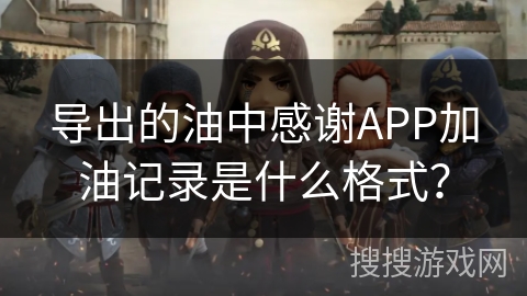 导出的油中感谢APP加油记录是什么格式？