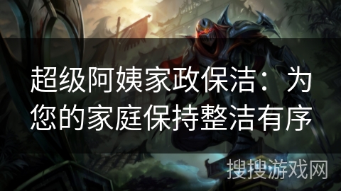 超级阿姨家政保洁：为您的家庭保持整洁有序