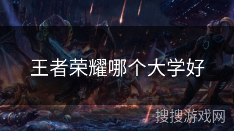 王者荣耀哪个大学好