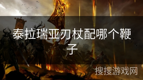 泰拉瑞亚刃杖配哪个鞭子