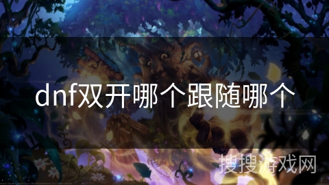dnf双开哪个跟随哪个 dnf双开哪个跟随哪个