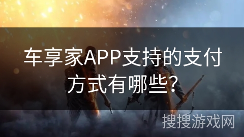 车享家APP支持的支付方式有哪些? 车享家APP支持的支付方式有哪些?