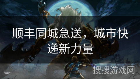 顺丰同城急送，城市快递新力量