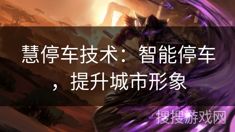 慧停车技术：智能停车，提升城市形象