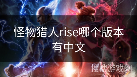怪物猎人rise哪个版本有中文