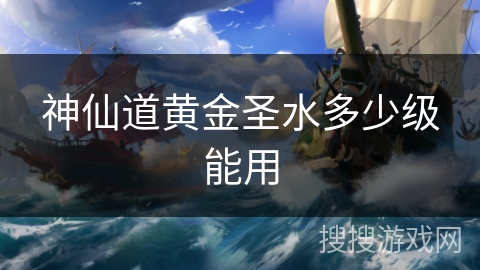 神仙道黄金圣水多少级能用