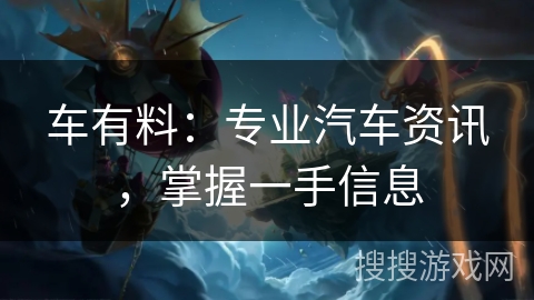 车有料：专业汽车资讯，掌握一手信息