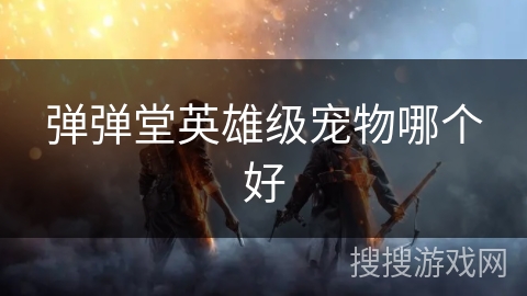 弹弹堂英雄级宠物哪个好