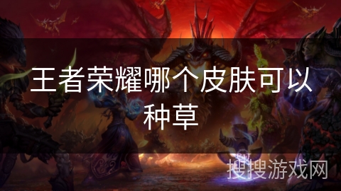 王者荣耀哪个皮肤可以种草