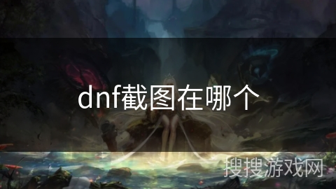 dnf截图在哪个