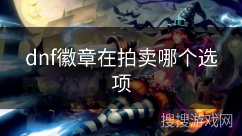 dnf徽章在拍卖哪个选项